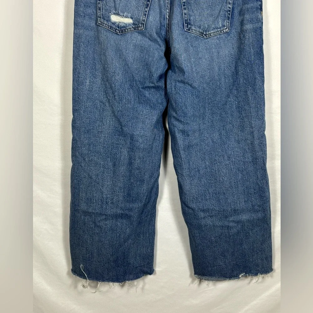 Lucky Brand Jeans Ripped Low Rise Super Wide Leg Med wash- 8/29